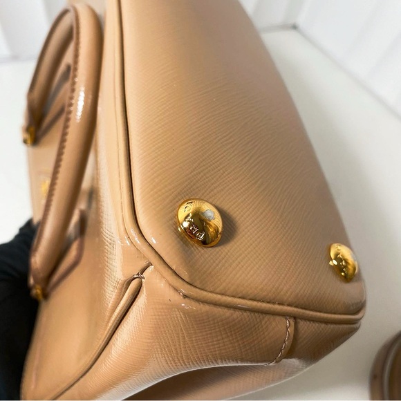 Prada Beige Saffiano Leather Handbag - Picture 9 of 12